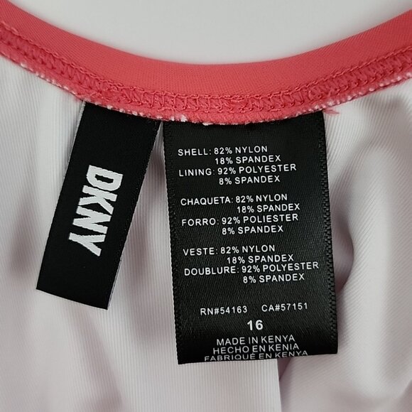 DKNY Coral One-Piece Swimsuit - Picture 11 of 16